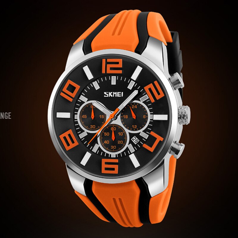 SKMEI 9128 Watches Men Luxury Brand Chronograph Men Sports Watches Waterproof Male Clock Quartz Men&