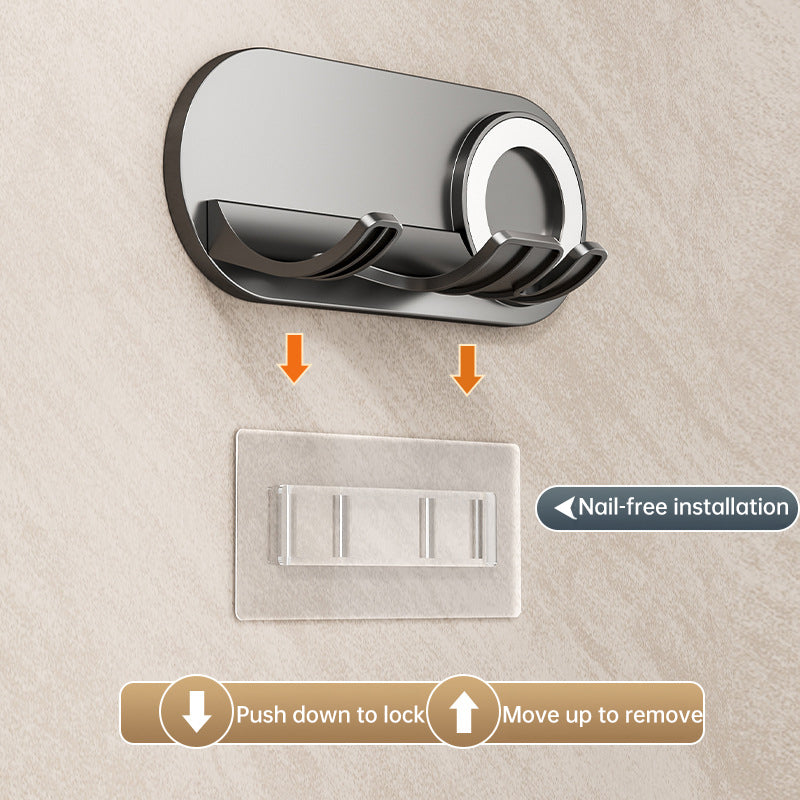 No - drill Magnetic Hair Dryer Wall Mount. Synthetic plastic, for Dyson/Leihen/Kexi. Colors: gray &amp; white