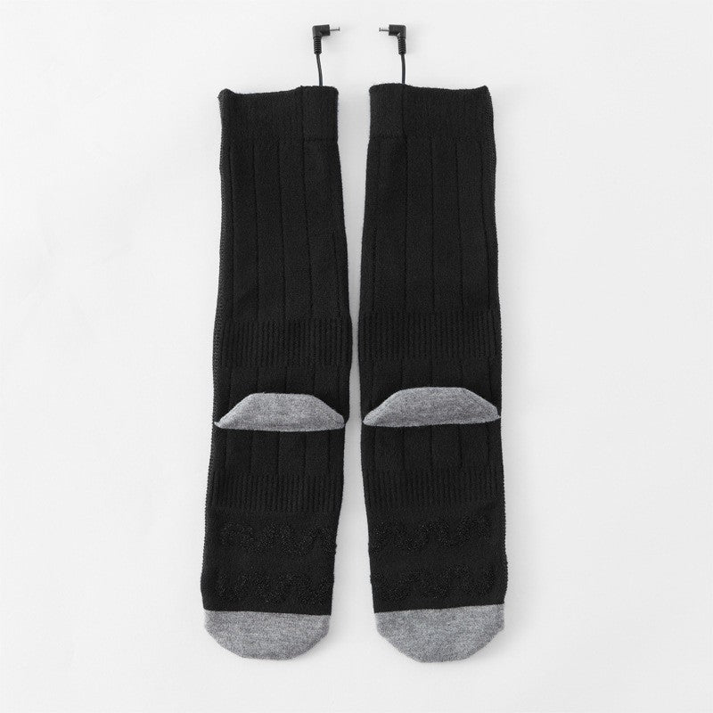 Heating socks, warm electric socks, USB charging long tube skiing socks, men&