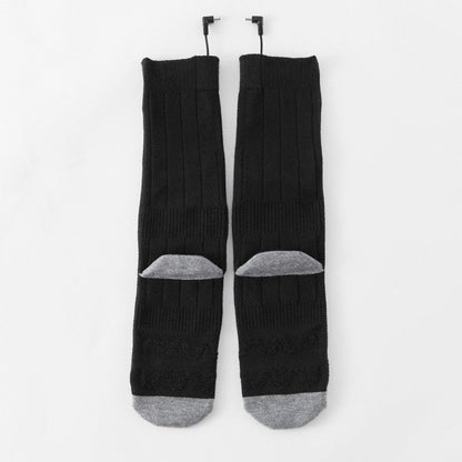 Heating socks, warm electric socks, USB charging long tube skiing socks, men&