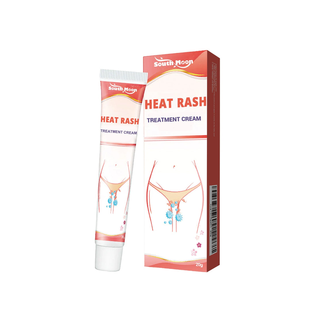 Heat Rash Treatment Cream, Alleviate The Uncomfortable Itching Clean Body Odor Care Cream For External Use Only