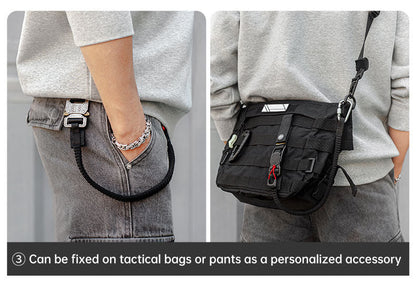 Func. tool rope, equip. tools, phone anti-loss hooks, bag &amp; pant dec. ropes