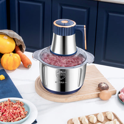 Electric Meat Grinders, 5L Food Processor, Stainless Steel Multifunctional Vegetable Slicer, Kitchen Chopper &amp; Mixer