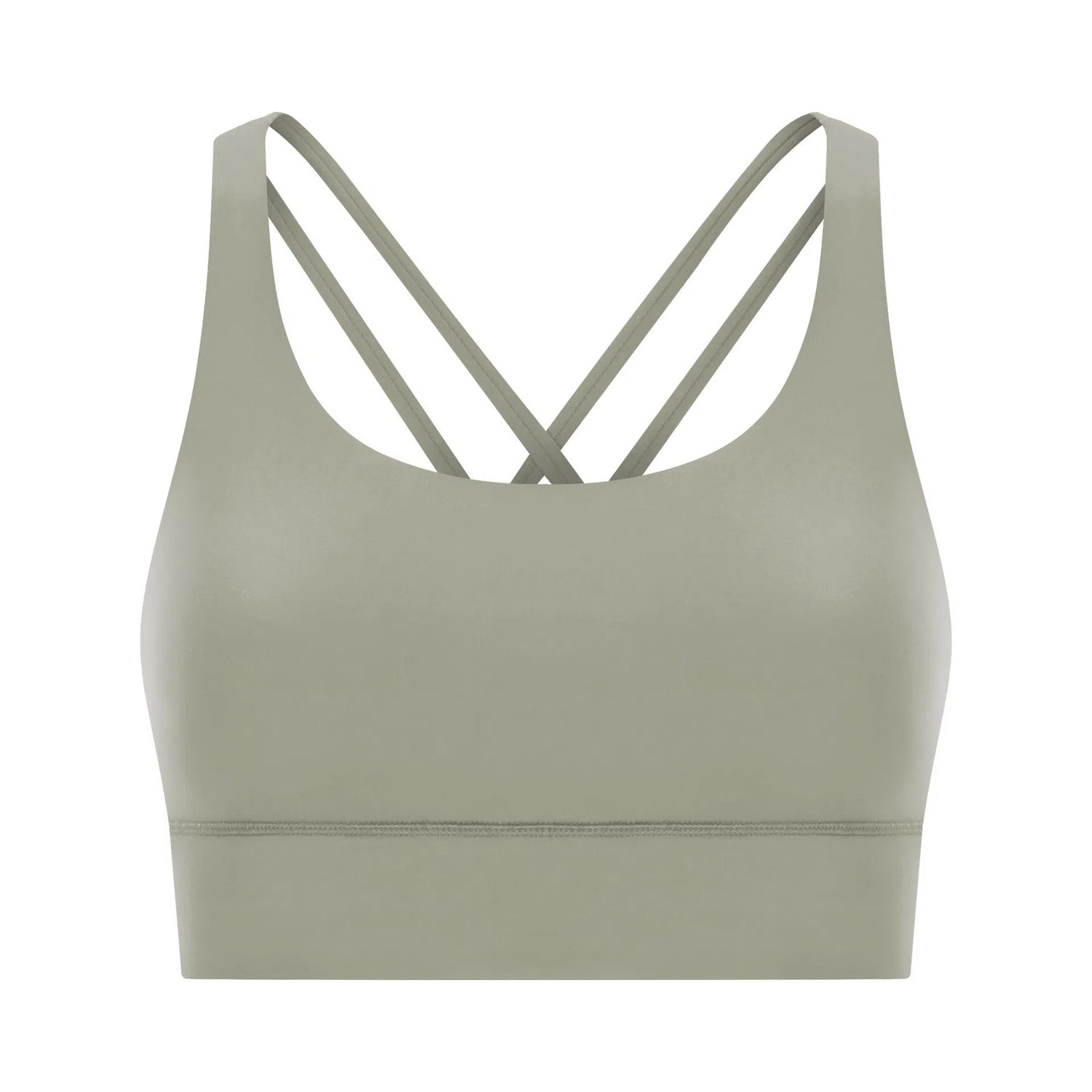 Cross back yoga bra brushed bare high-strength shock-absorbing gathering sports vest for women