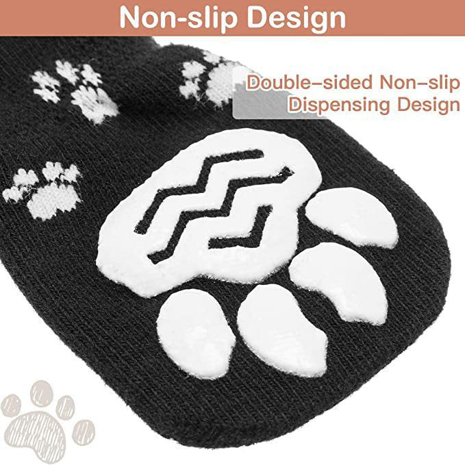 Pet socks foot covers cat and dog socks outdoor anti slip and waterproof shoes socks