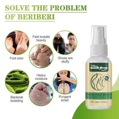 Fresh Foot Spray, Dry Feet Peeling Feet Itchy Moisturizing Skin Fragrance Spray