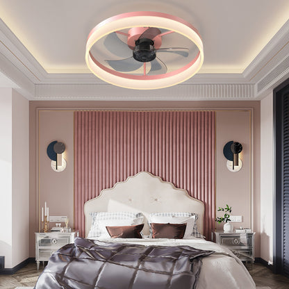 Pink Dimmable LED Ceiling Fan