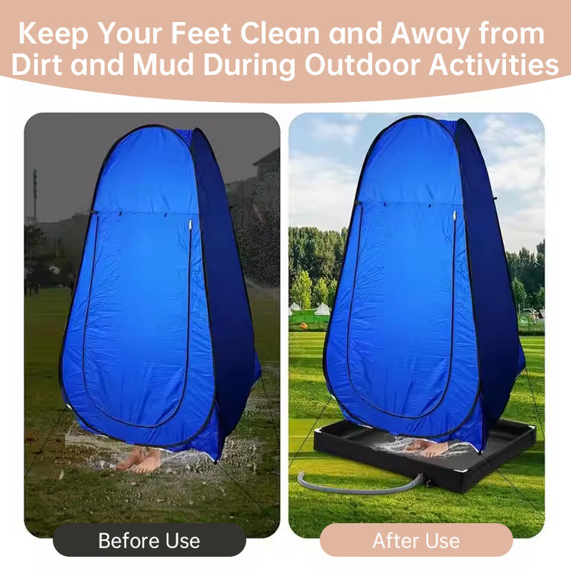 Folding Outdoor Camping Shower Tray Base  - for Pets &amp; Travel