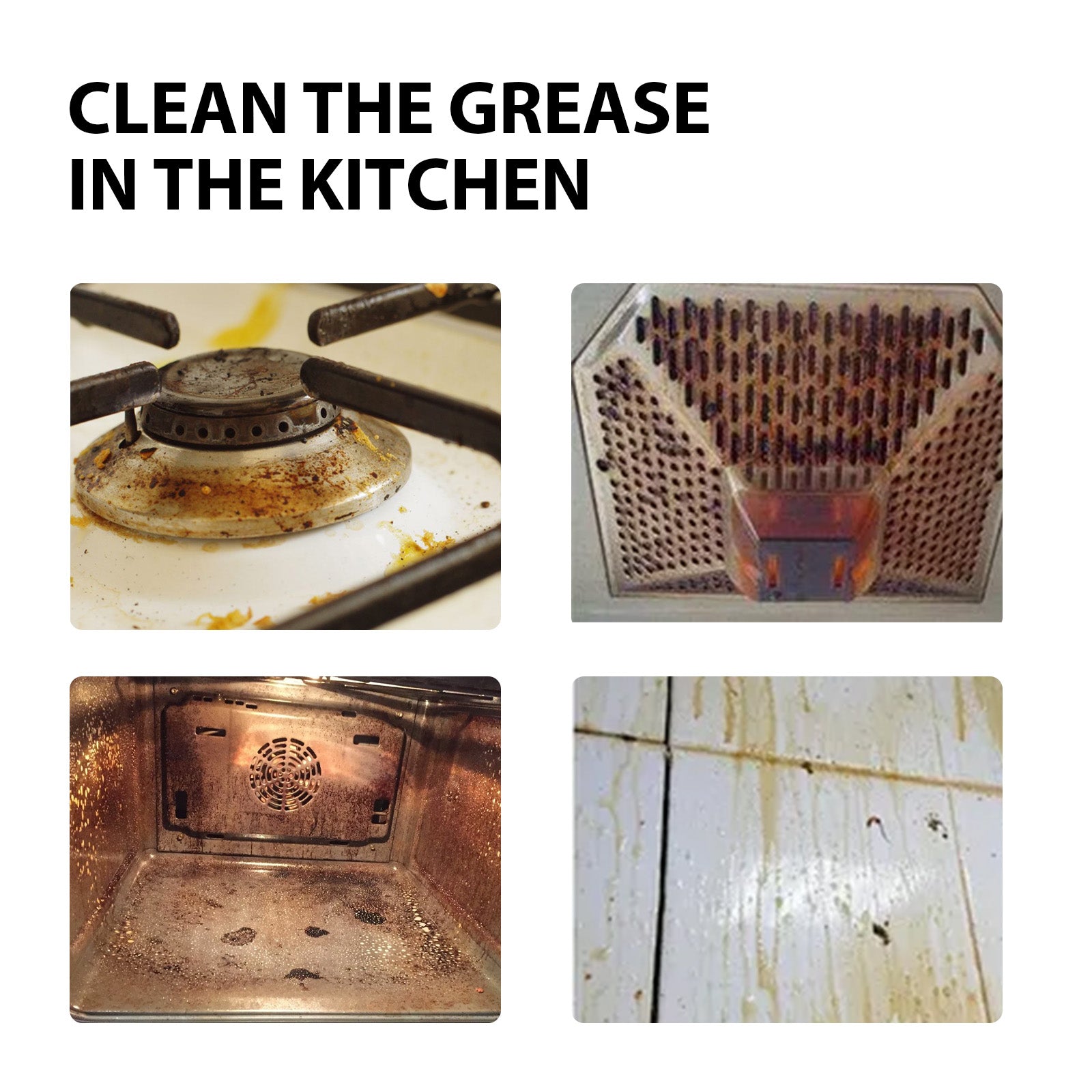 Stain &amp; Rust Cleaner, Clean Kitchen Utensils And Pots Kitchen Hearth Oil Black Dirty Clean Lampblack Machine Oil