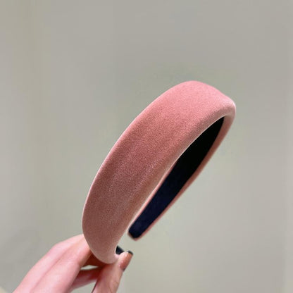 Velvet sponge wide edge headband