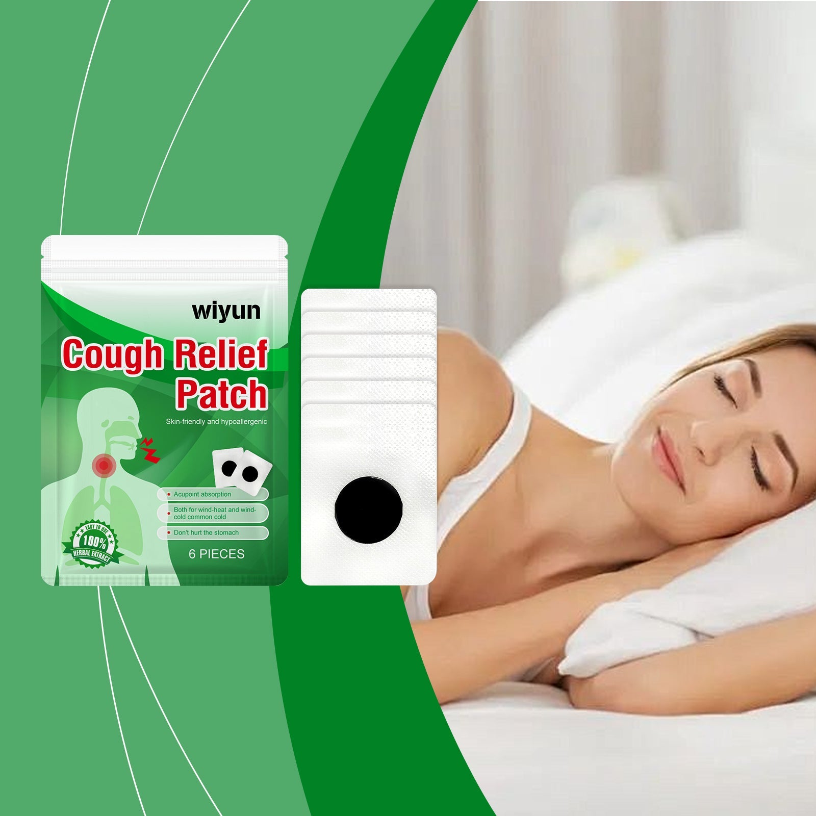 Herbal Body Care Patch, Gentle And Comfortable Maintenance And Relief Of Throat Discomfort Daily Care Patch