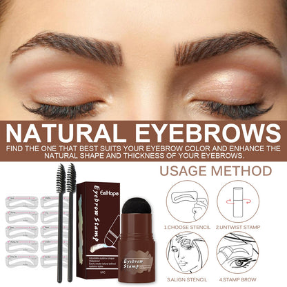 Brow Print Set Quick Brow Makeup Lazy Hairline Powder Repair Natural Waterproof Contouring Shadow