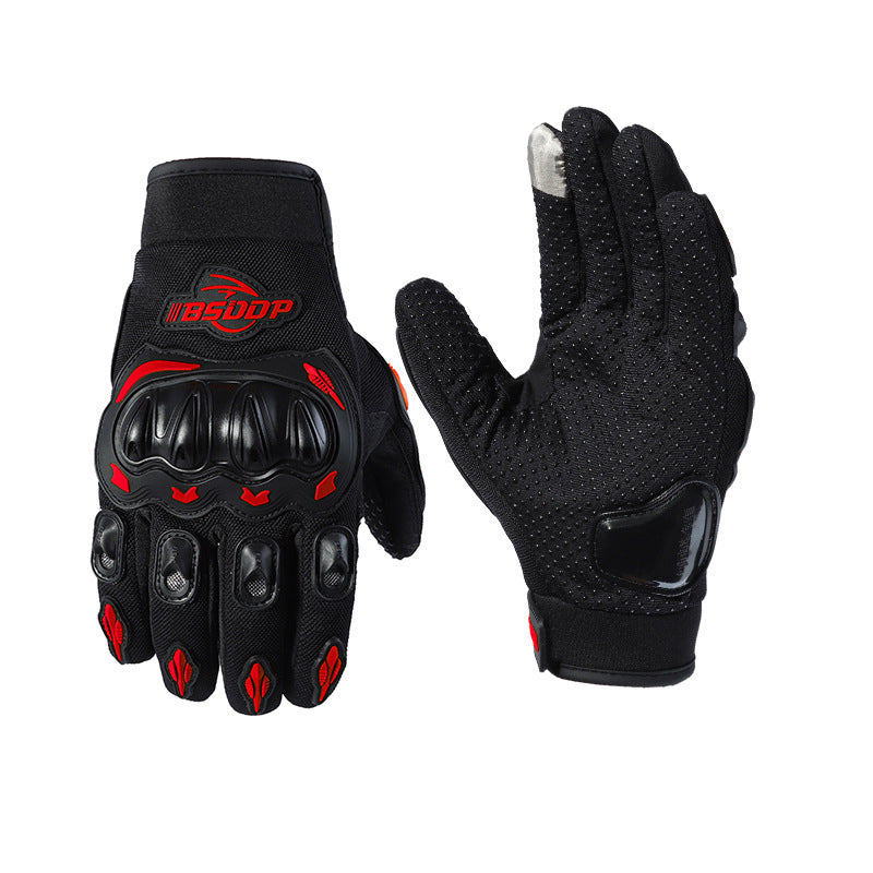 Motorcycle Riding Gloves, All Finger, Summer Breathable, Men&