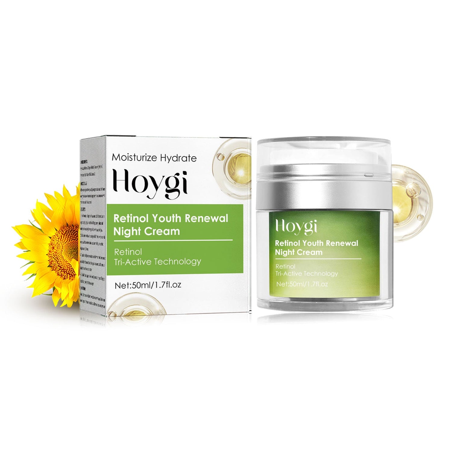 Retinol Face Cream Firming And Lifting Facial Skin Reduces Fine Lines And Wrinkles, Hydrating And Anti-Wrinkle Cream