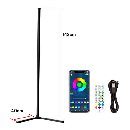 Ambient Floor Lamp RGBIC Corner Light Three-Section Spliced Bluetooth LED Modern Minimalist Table Lamp Voice-Activated Light
