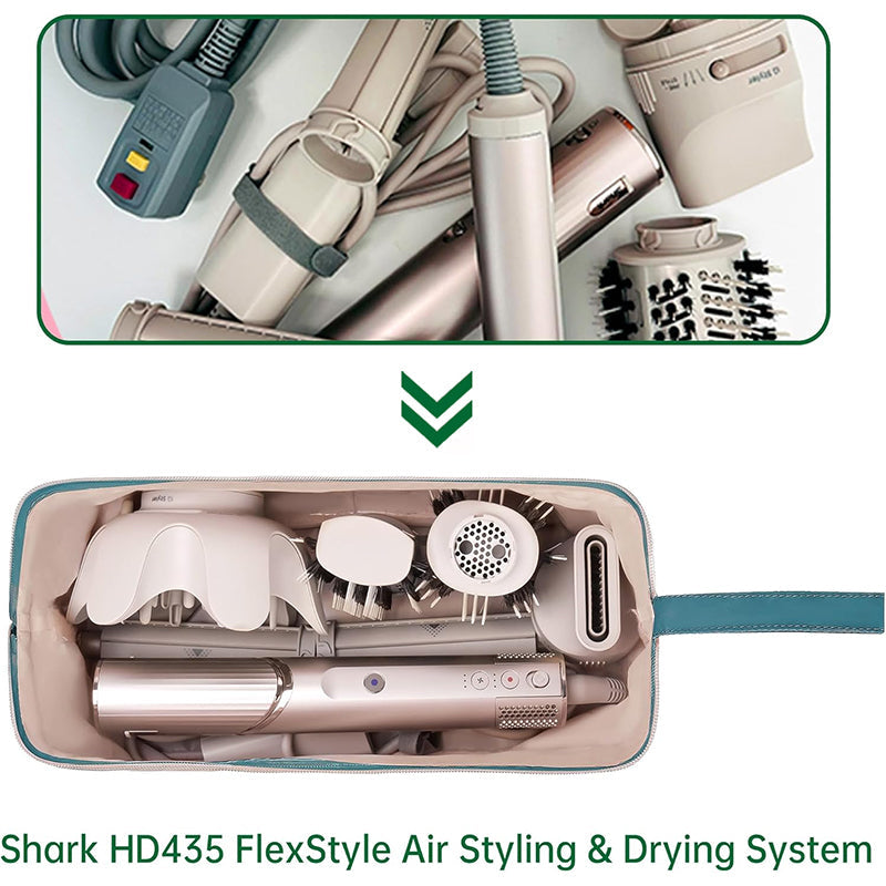 Beige Case for Dyson Airwrap &amp; Revlon Tools: Travel Bag &amp; Organizer.