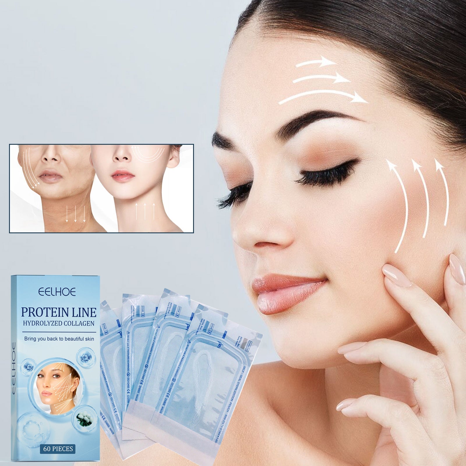 Protein Ascending Line, Skin Lift Anti-Wrinkle V Face Lift Relaxes Facial Contours And Moisturize Line