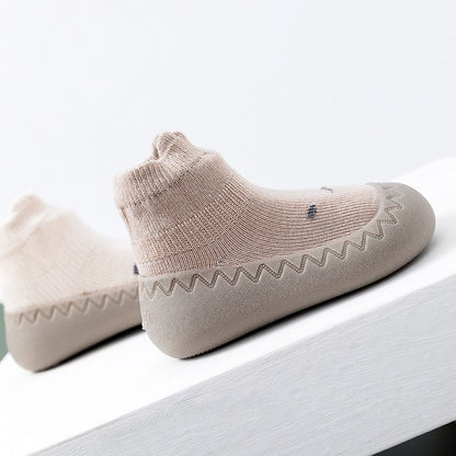 Baby Floor Shoes and Socks Autumn and Winter New Rubber Sole Lightweight Neonatal Soft Sole Walking Shoes Children&