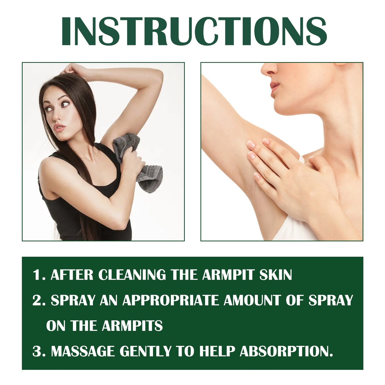 Body Odor Remove Spray, Refreshing Underarm Antiperspirant Deodorant Long-Lasting Fragrance Spray