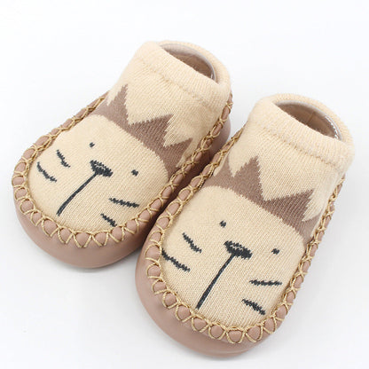 Spring And Autumn New Baby Shoes And Socks Soft Bottom Cartoon Children&