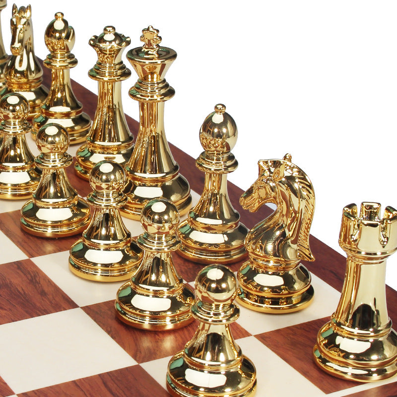 High end international chess set folding chessboard gift chess pieces children&