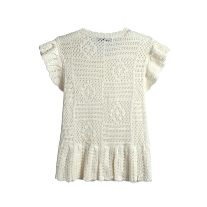 Spring New  Style Round Neck Solid Color Women&