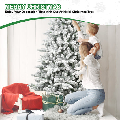 5FT PE&amp;PVC Flocked Christmas tree