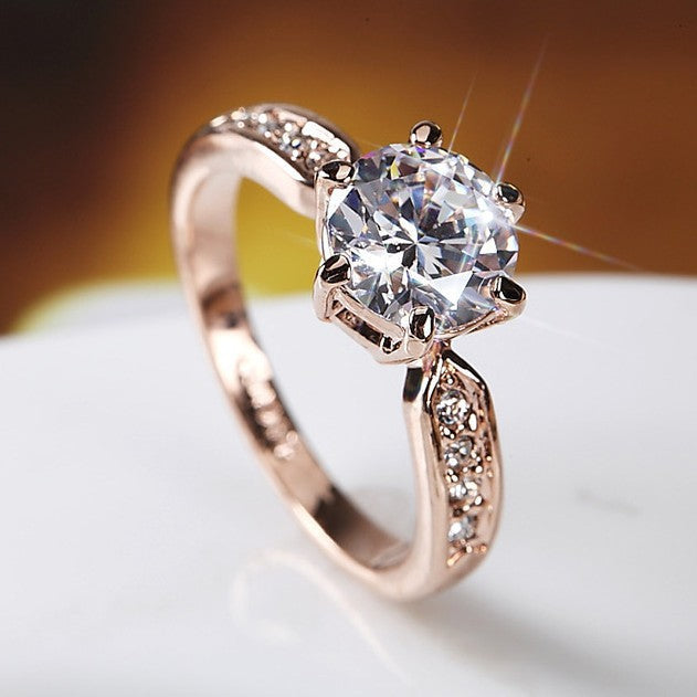 Elegant and luxurious wedding ring, women&