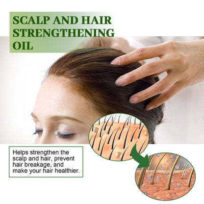 Scalp &amp; Hair Strengthening Oil, Hair Thick Hair Solid Hair Soft Hair Dry Damaged Care