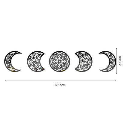 3D Stereoscopic Moon Phase Change Acrylic Mirror Surface Sticker Home Decoration Self-Adhesive Wall Sticker