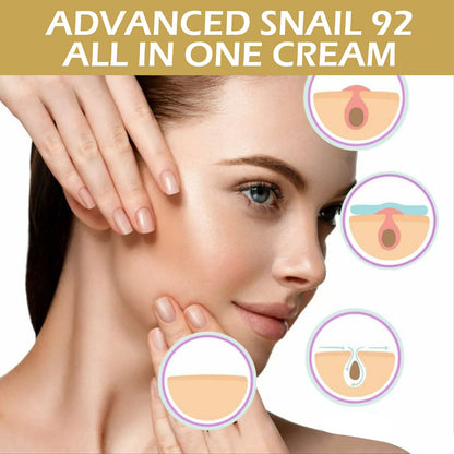 Advanced Snail 92 All In One Cream, Brightening And Firming Skin Face Cream With Moisturizing Moisturizing Moisture