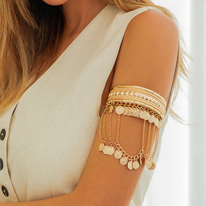 Western cowboy style metal tassel arm chain arm chain Dunhuang chain retro cross-border arm bracelet jewelry