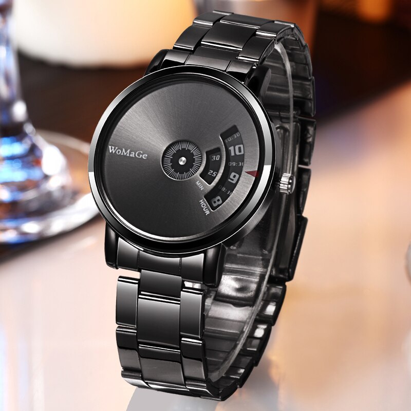 WoMaGe Fashion Watch Men Watches Stainless Steel Creative Men&