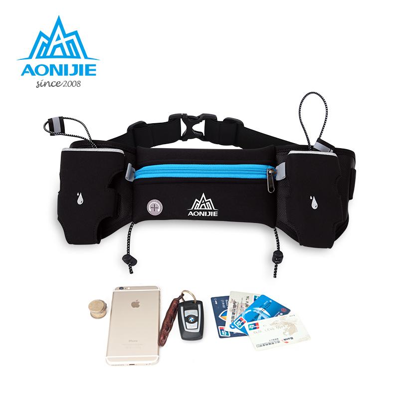 AONIJIE  Running Waist Pack Outdoor Sports Hiking Racing Gym Fitness Lightweight Hydration Belt Water Bottle