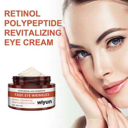Retinol Polypeptide Revitalizing Eye Cream, Firming Skin Around Eyes Lighten Dark Circles Crow&