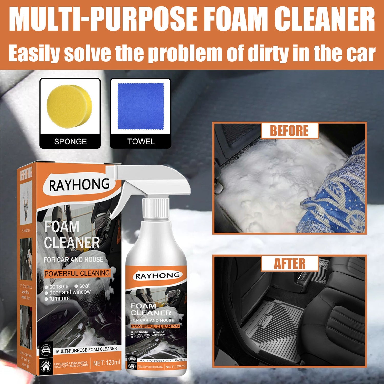 Car Interior Stain Cleaner