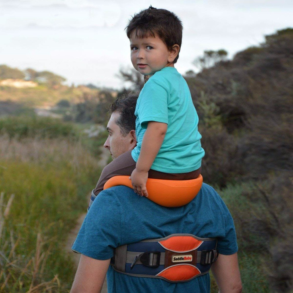 Toddler Hands-Free Shoulder Carrier with Cushioned Hip Seat Nylon Ankle Straps Child Rider Infant Travel Backpack Mochila Bebe