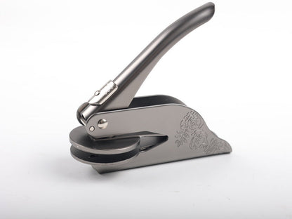 Customized non embroidered steel embossed pliers with steel seal engraved wedding pliers with steel seal logo