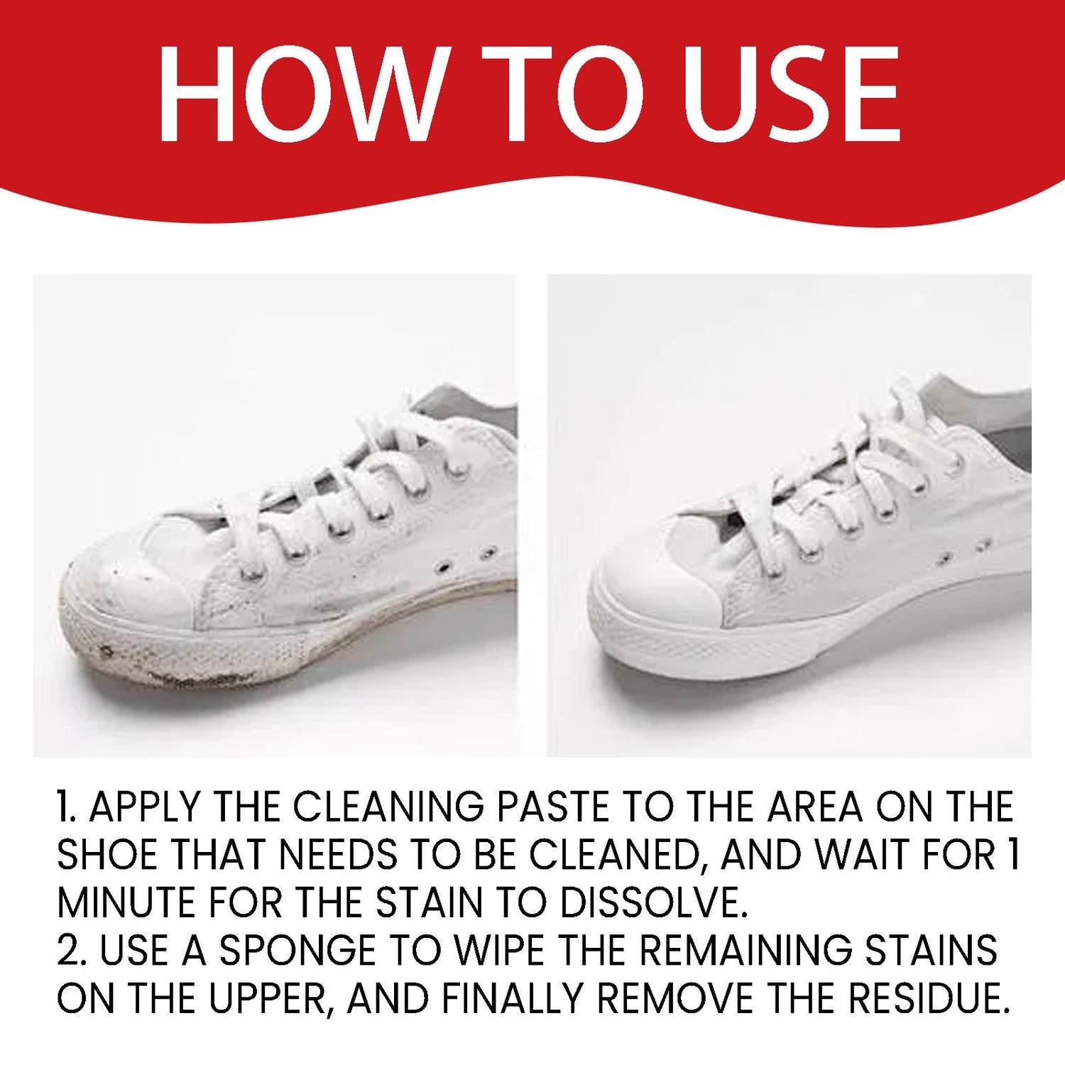 Shoe Whitening Cleaner Cream
