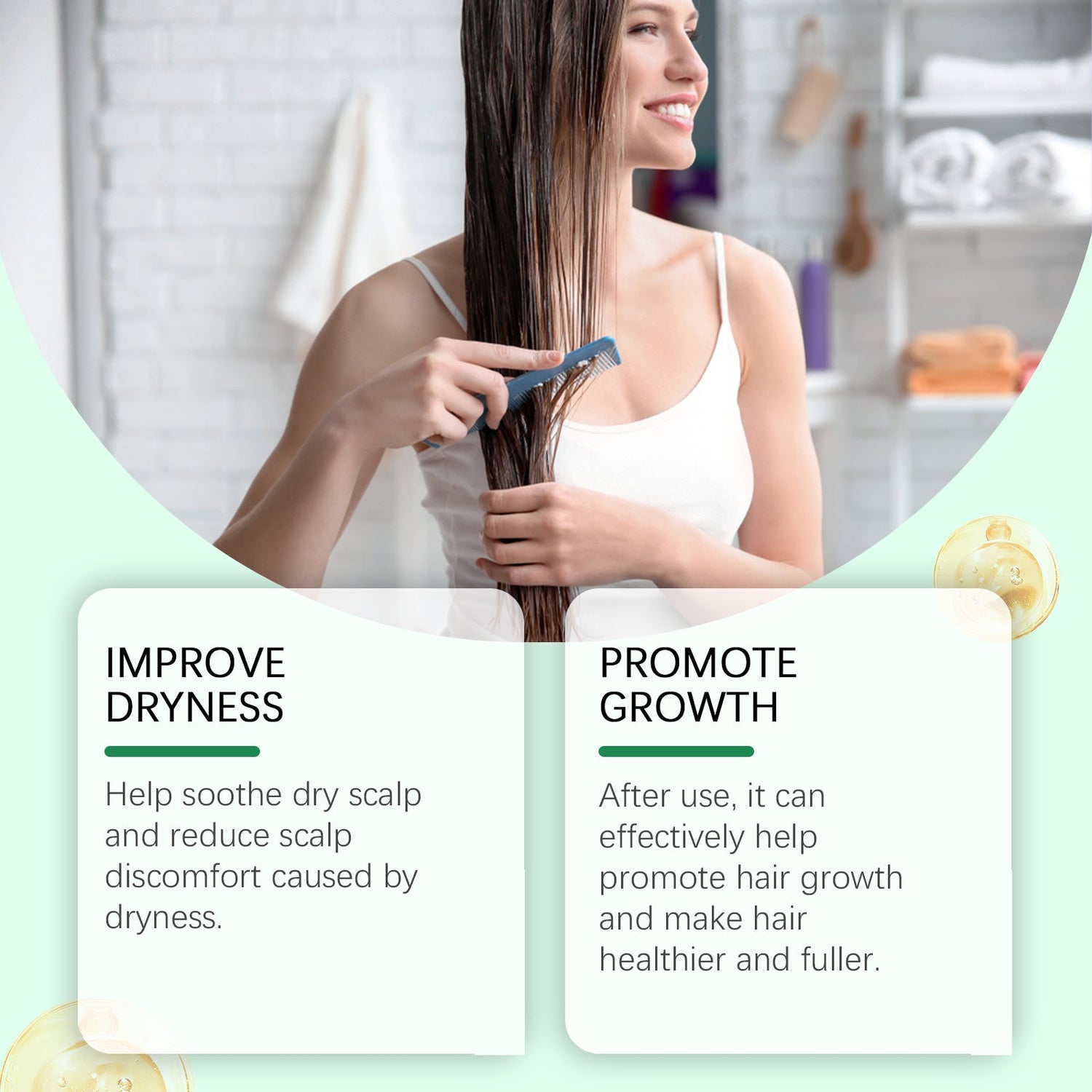 Herbal Hair Care Oil Gently Cleans And Moisturizes Dry And Split Hair And Nourishes Hair