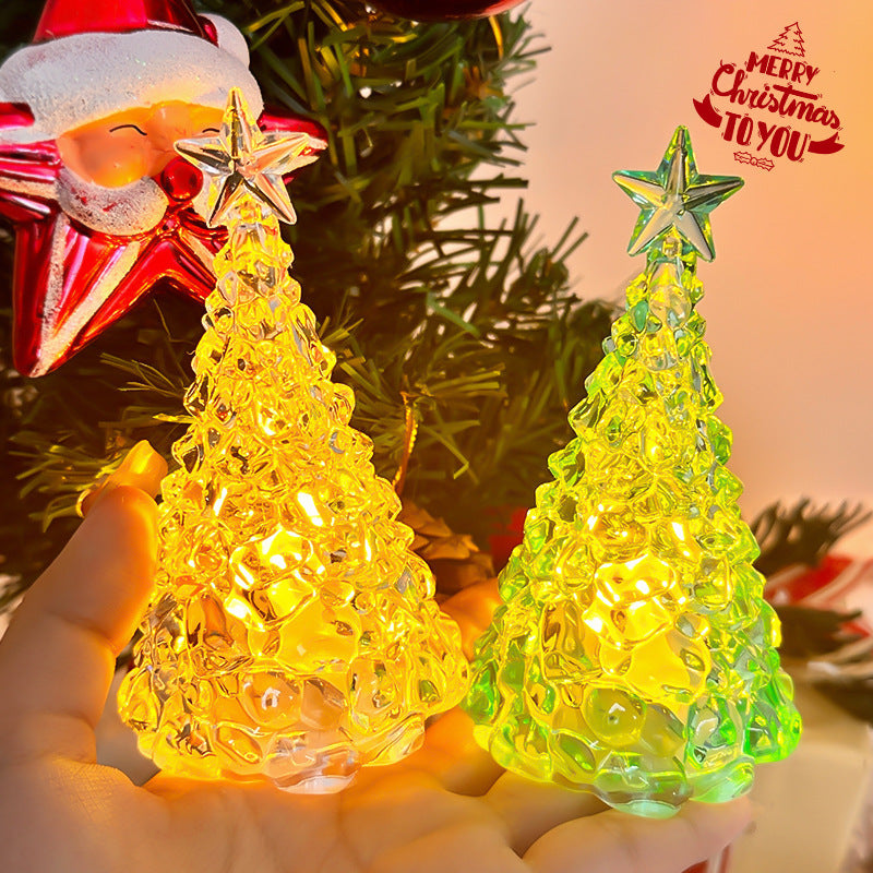 Christmas Star Tree Night Light LED Room Decoration Iceberg Atmosphere Light Children&