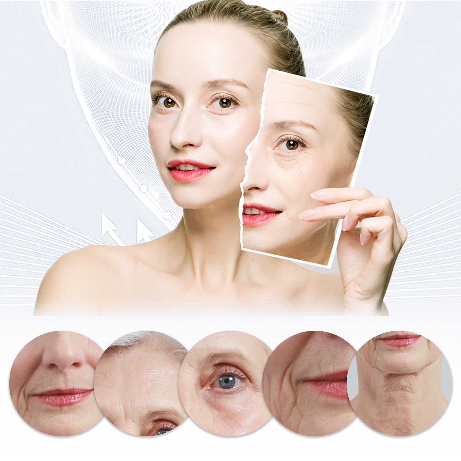 Highprime Collagen Film, Desalination Eye Fine Lines Crow&