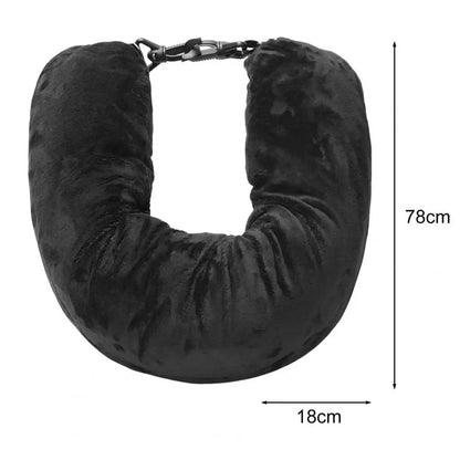 Fillable Neck Pillow Space-saving Portable Travel Pillow Refillable Fillable Clothes Neck Support Cushion For Car Train Airplane