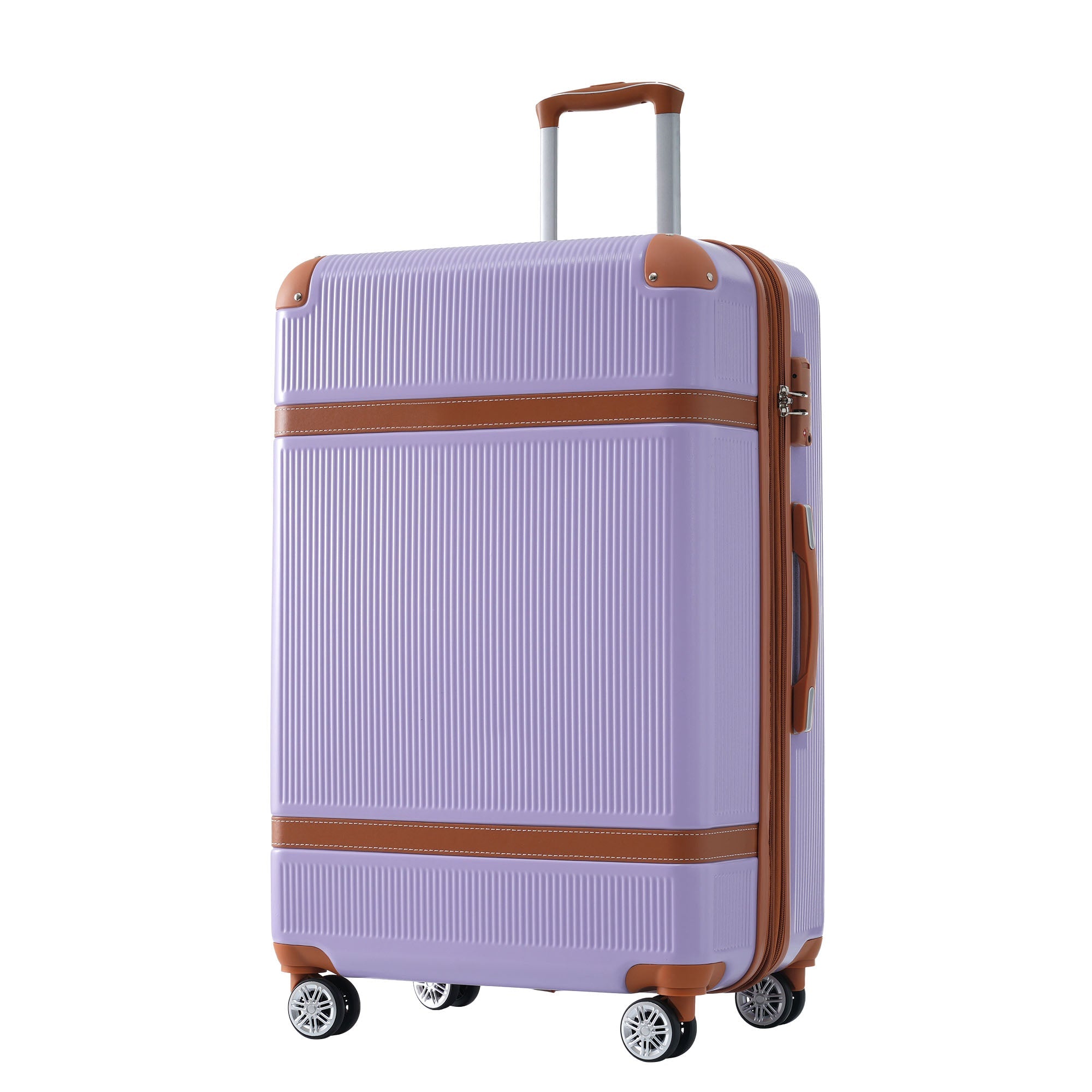 Hardshell Luggage Sets 3 Piece double spinner 8 wheels Suitcase with TSA Lock Lightweight 20&