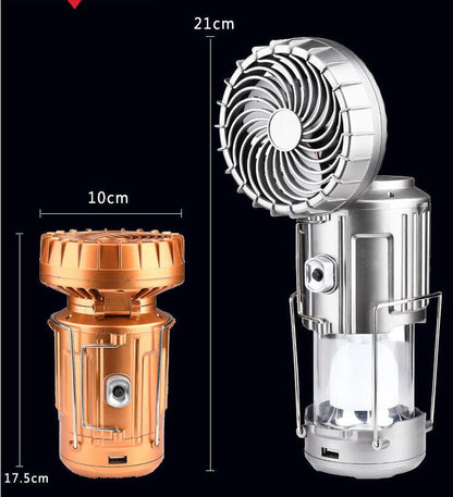 Solar LED Camping Lantern Fan