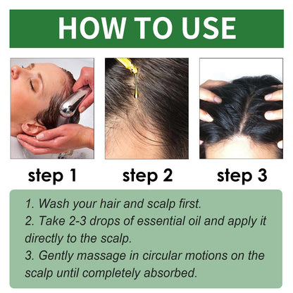 Rosemary Essential Oil, Repair Solid Hair Strong And Moisturizing Hair Roots Thick And Supple Hair Care Essential Oil