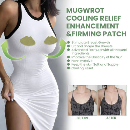 Mugwrot Cooling Relief Enhancements &amp; Firming Patch, Massage Firming Chest Anti-sagging Chest Plump Patch