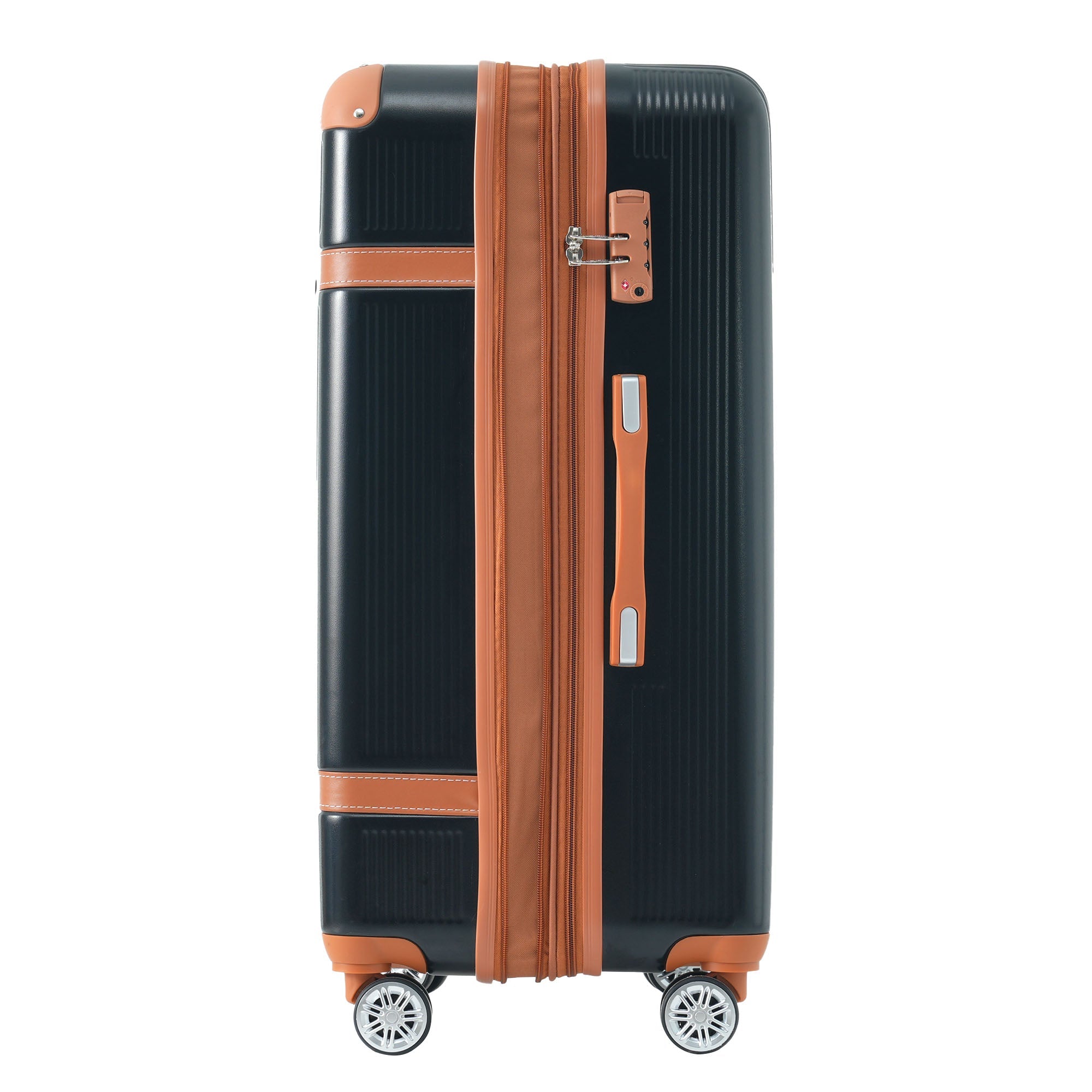 Hardshell Luggage Sets 3 Piece double spinner 8 wheels Suitcase with TSA Lock Lightweight 20&