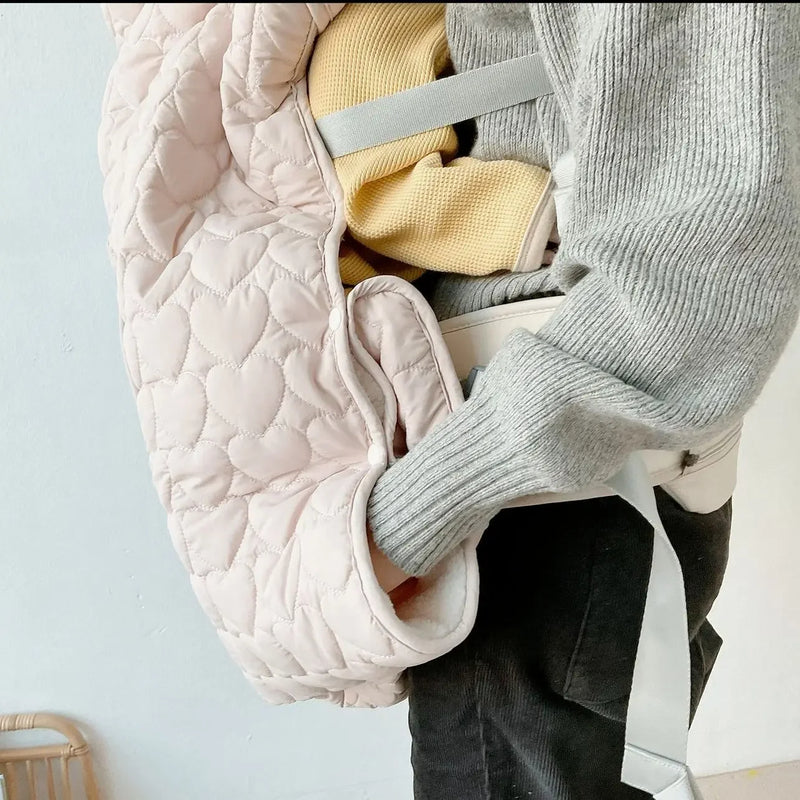 Winter Stroller Blanket Fleece Warm Baby Blanket Newborn Swaddle Infant Accessory Quilted Windproof Cloak Strap Wrap Quilt Cover