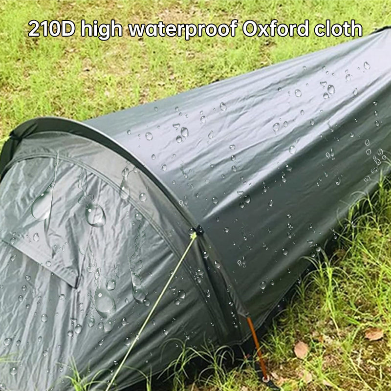 Lightweight single - person camping tent, outdoor camping sleeping bag, hiking travel gear, 2025 novelty